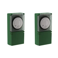 2 programmateurs jardin mécaniques étanches Otio