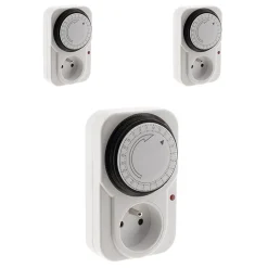 3 programmateurs mécaniques + voyant 3500W Otio