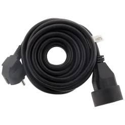 6 prolongateurs 16A 2P+T noir 10m Zenitech