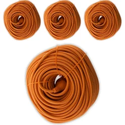 4 prolongateurs jard. 16A 50m orange Zenitech
