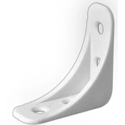 20 équerres plastique blanc 40 x 40 mm