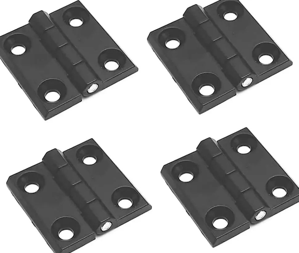 4 trous de charnières pliantes plates, charnières externes en acier inoxydable, charnières de porte robustes