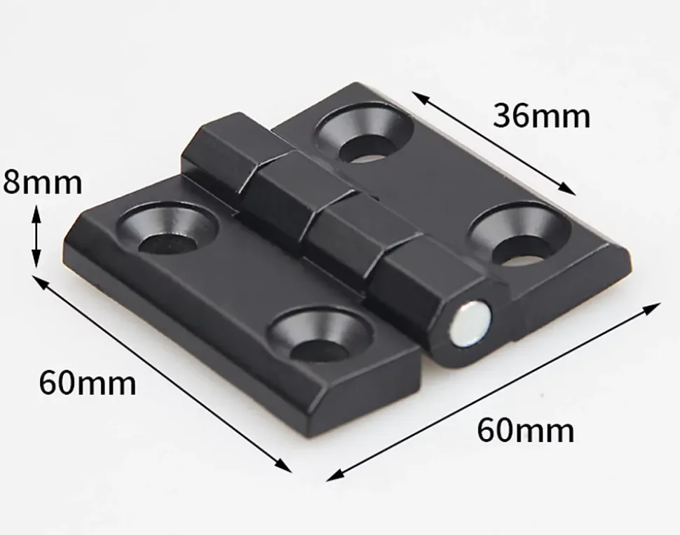 4 trous de charnières pliantes plates, charnières externes en acier inoxydable, charnières de porte robustes