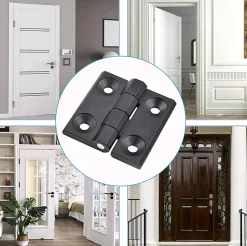 4 trous de charnières pliantes plates, charnières externes en acier inoxydable, charnières de porte robustes