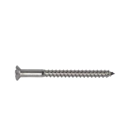 200 Vis à Bois Tête Fraisée Fendue F/Partiel 4 x 40 mm - DIN 97 - Inox A2 - D-Work