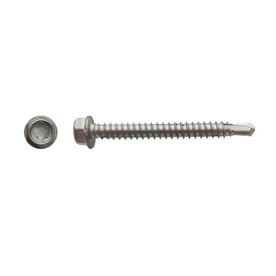 100 Vis Autoperceuses Tête Hexagonale 6.3 x 19 mm - DIN 7504 K - Inox A2 - D-Work