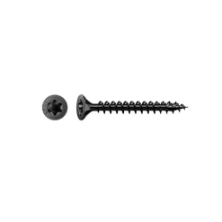 200 Vis Bois pour Ferrures Tête Fraisée Torx TSTAR + pointe S F/Total 3 x 20 mm - Zingué Noir - D-Work