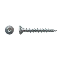 500 Vis Bois TK3 Tête Fraisée Crantée Torx F/Total 3 x 30 mm - Zingué blanc - D-Work