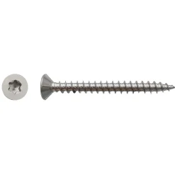 200 Vis Bois Tête Fraisée Torx T20 4 x 30 mm - Inox A2 - D-Work