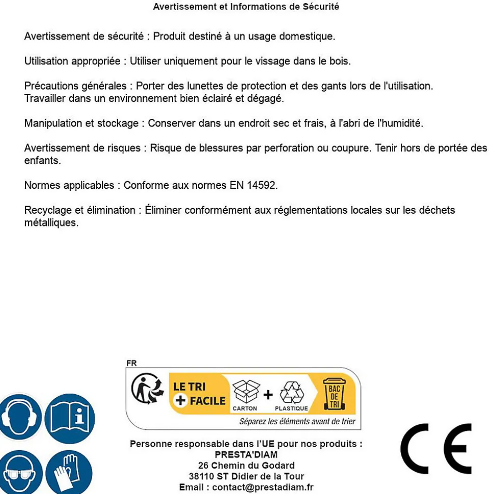 100 Vis Charpente Bois FWX Tête Cylindrique Plate Torx TTX40 Filet DXAS+ 8 x 30 mm - Zingué Cr3 WAX - D-Work