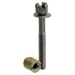 2 vis d'assemblage avec écrous en acier / laiton ø 8 mm x L. 60 mm