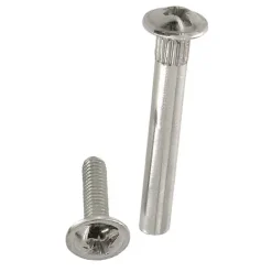 4 vis de jonction acier nickelé Diall M4 Ø5 x L.27 mm