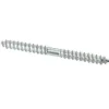 5 vis double filet pour bois acier zingué Diall Ø6 x l.80mm