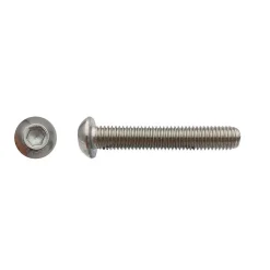 200 Vis Métaux Tête Bombée 6 Pans Creux BHC 6 x 30 mm - 7380-1 - Inox A2 - D-Work
