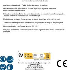 200 Vis Métaux Tête Cylindrique 6 Pans Creux CHC 8 x 20 mm - DIN 912 - Polyamide - D-Work