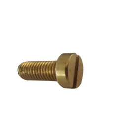 100 Vis Métaux Tête Cylindrique Fendue 6 x 100 mm - Laiton - D-Work