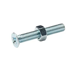 20 vis métaux tête fraisée acier zingué 6 x 40 mm