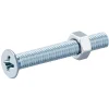 20 vis métaux tête fraisée acier zingué 3 x 25 mm