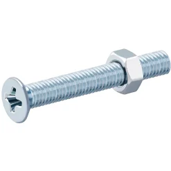 20 vis métaux tête fraisée acier zingué 3 x 25 mm