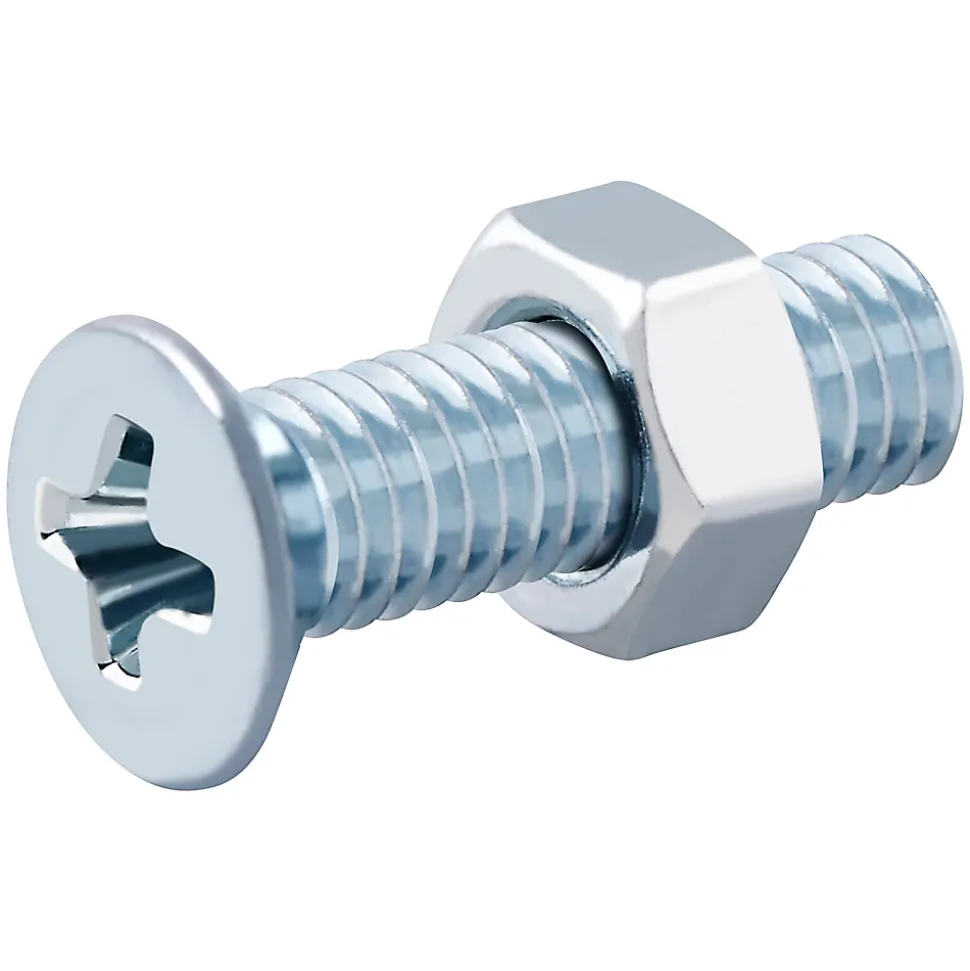 20 vis métaux tête fraisée acier zingué 3 x 12 mm
