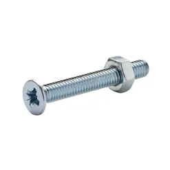 20 vis métaux tête fraisée acier zingué 4 x 30 mm