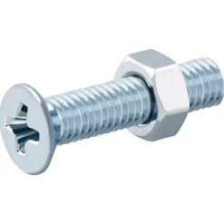 20 vis métaux tête fraisée acier zingué 3 x 16 mm
