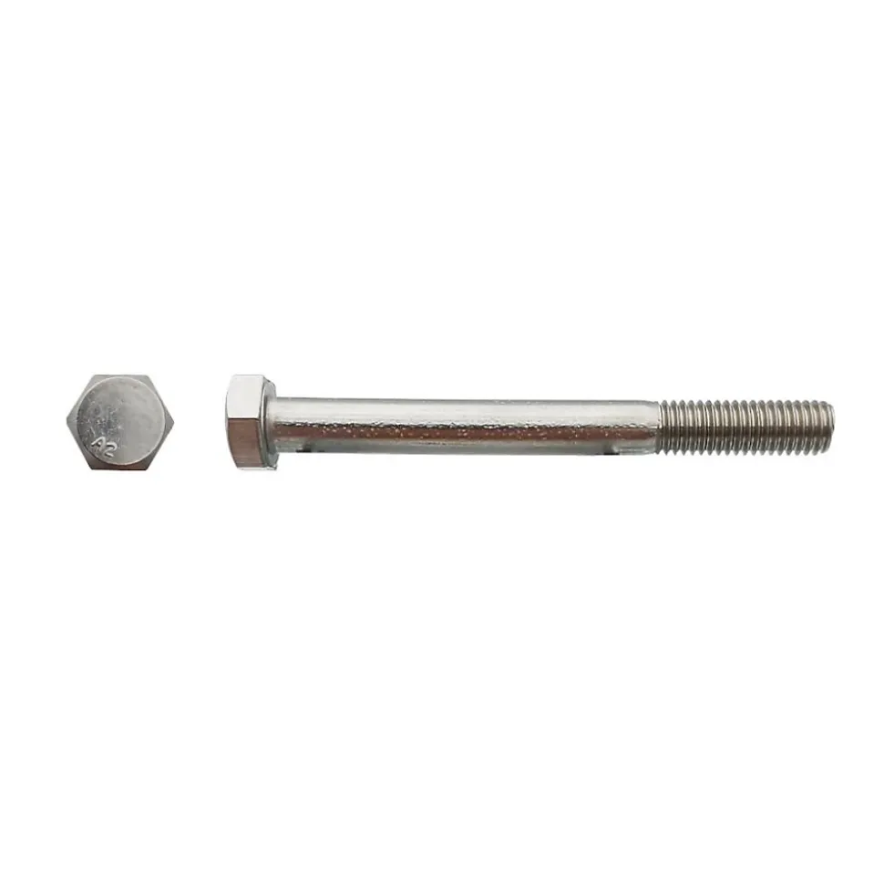 50 Vis Métaux Tête Hexagonale F/Partiel 8 x 140 mm - DIN 931 - Inox A2 - D-Work