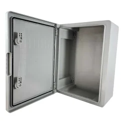 Abs403017 Ide Coffret Abs étanche Ip54 400x300x170 Porte Opaque - Avec Plaque De Montage