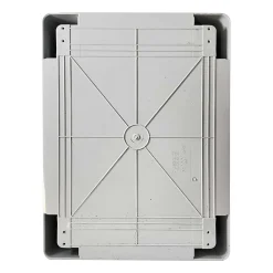 Abs403017 Ide Coffret Abs étanche Ip54 400x300x170 Porte Opaque - Avec Plaque De Montage