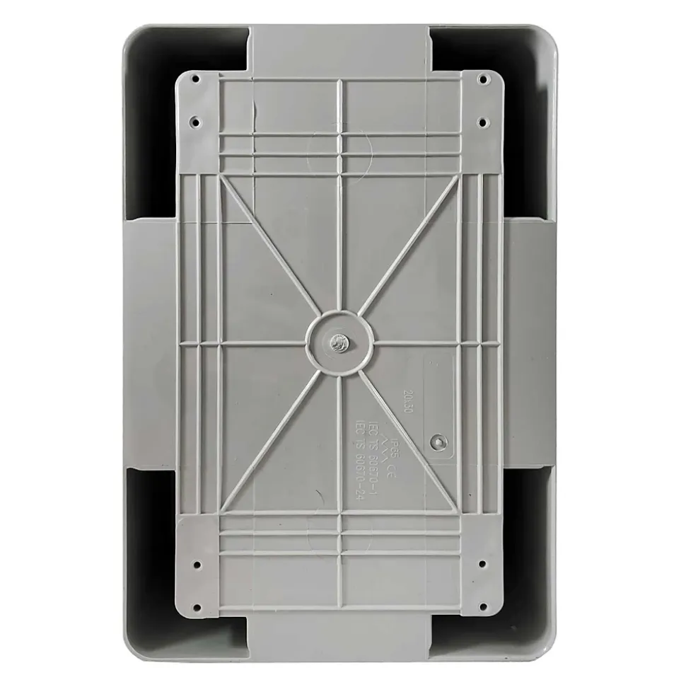 Abs302013 Ide Coffret Abs étanche Ip65 300x200x130 Porte Opaque - Avec Plaque De Montage