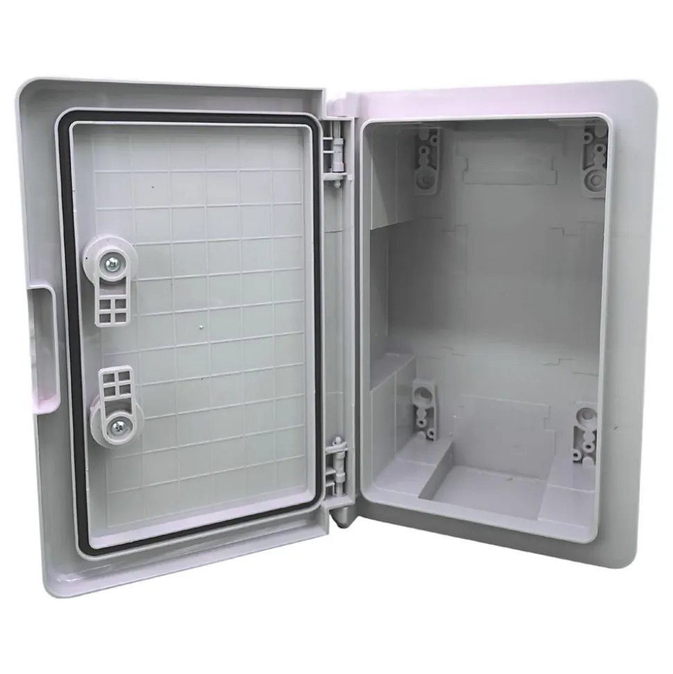 Abs302013 Ide Coffret Abs étanche Ip65 300x200x130 Porte Opaque - Avec Plaque De Montage