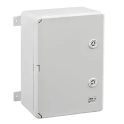 Abs302013 Ide Coffret Abs étanche Ip65 300x200x130 Porte Opaque - Avec Plaque De Montage