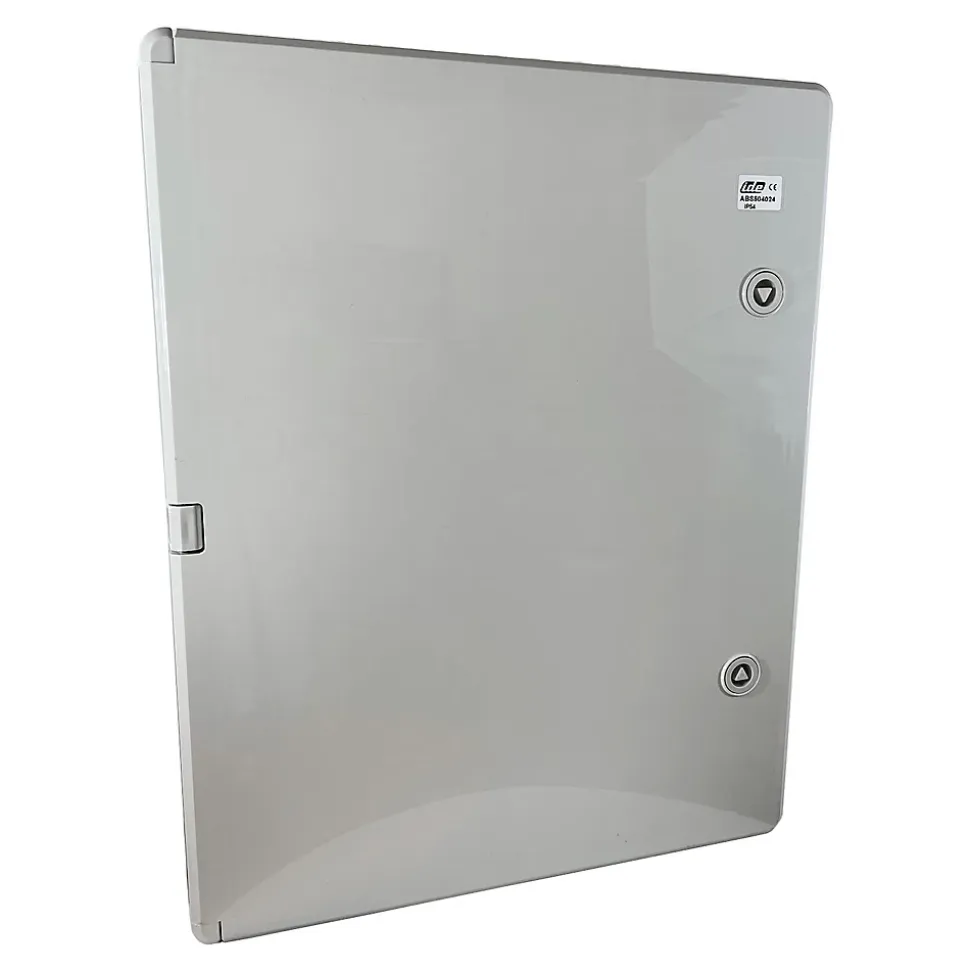 Abs504024 Ide Coffret Abs étanche Ip54 500x400x240 Porte Opaque - Avec Plaque De Montage