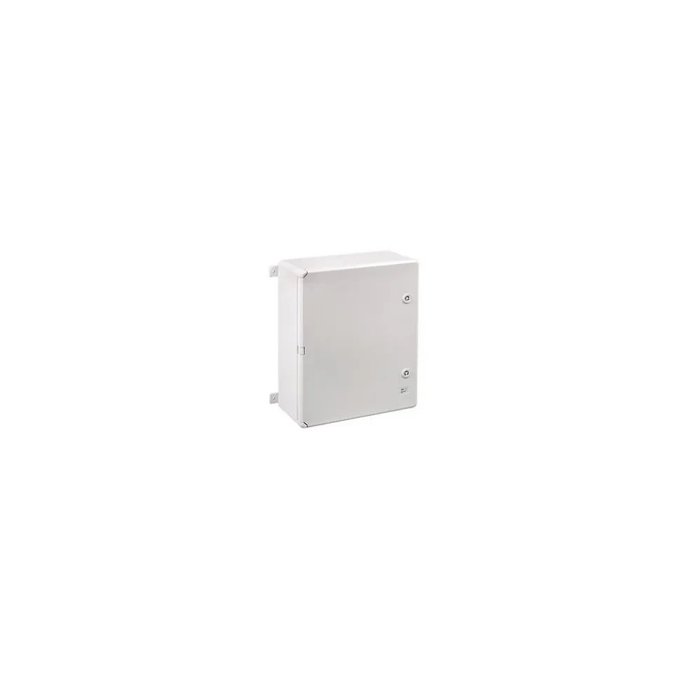 Abs504018 Ide Coffret Abs étanche Ip54 500x400x180 Porte Opaque - Avec Plaque De Montage