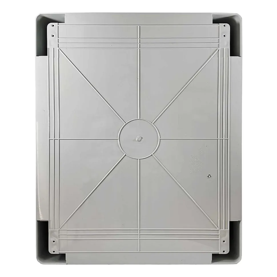Abs504018 Ide Coffret Abs étanche Ip54 500x400x180 Porte Opaque - Avec Plaque De Montage