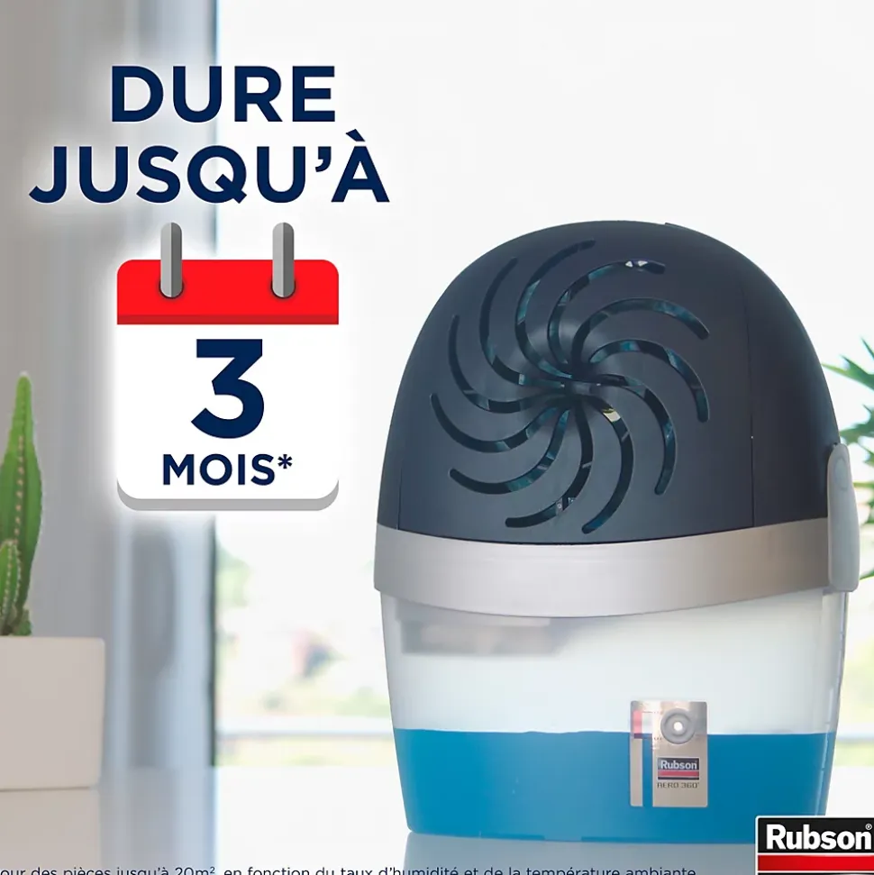 Absorbeur d'humidité AERO 360° Tab Rubson 4 recharges
