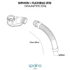 Accessoire Siphon extra plat + flexible 80x8x6cm, by SPALINA