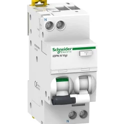 A9d32632 Disjoncteur Différentiel 30ma 32a - 1p+n - 6ka - Type A Auxiliarisable - Vigi Schneider Idpn