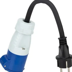 Adaptateur caravane mâle 2P+T vers femelle CEE 17 - Protec