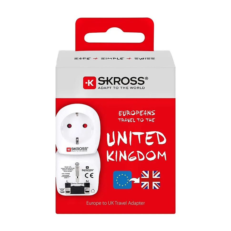 Adaptateur de voyage Prise Europe vers Angleterre SKROSS