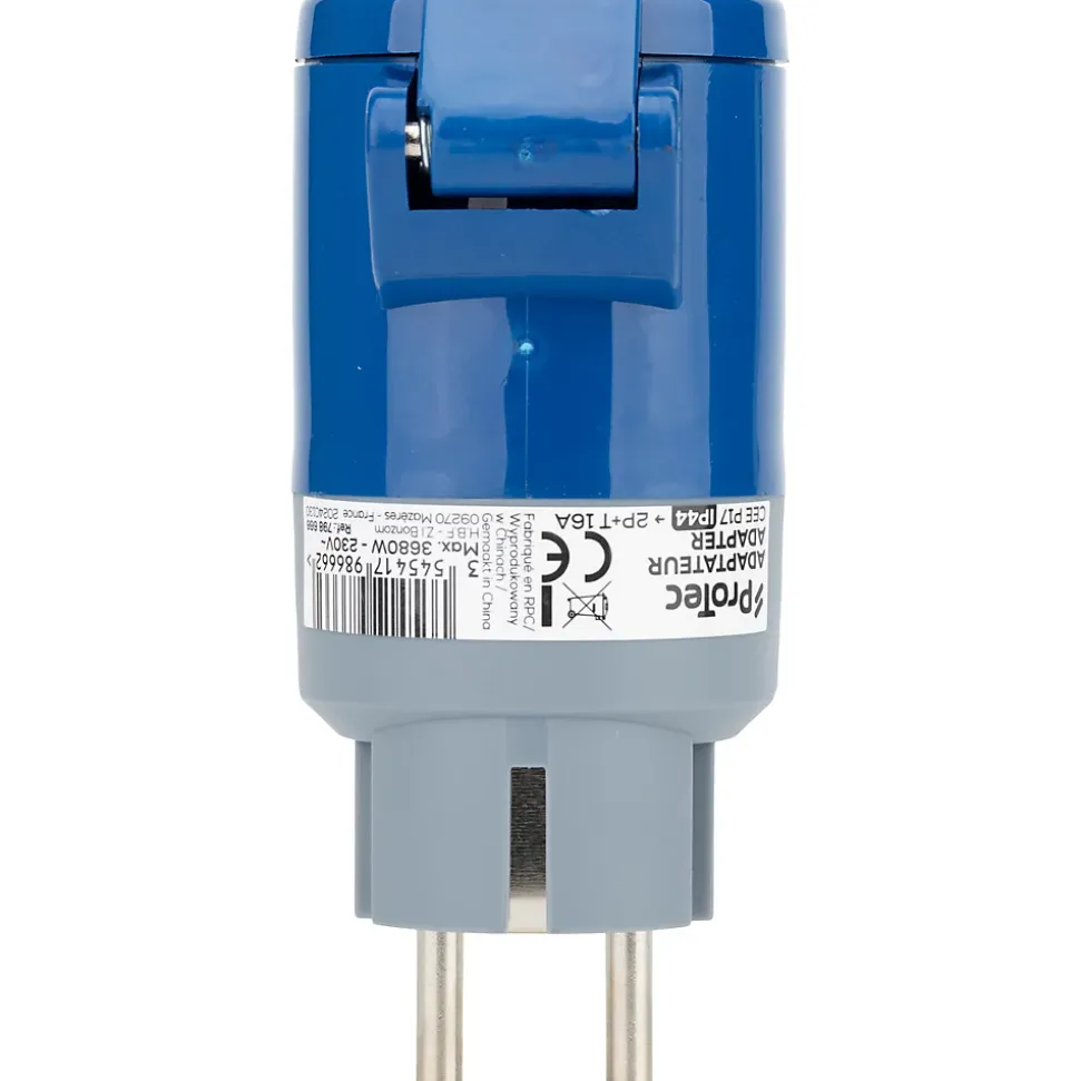 Adaptateur femelle CEE P17 vers mâle - Protec