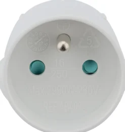 Adaptateur France - Royaume Uni Blanc - Zenitech