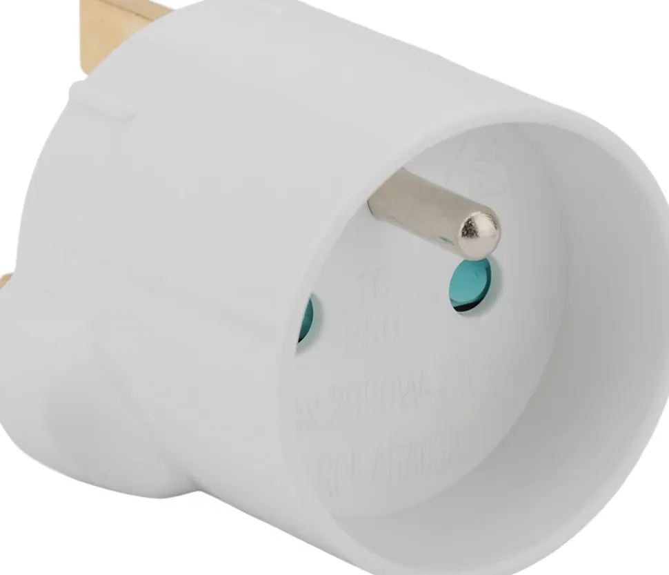 Adaptateur France - Royaume Uni Blanc - Zenitech