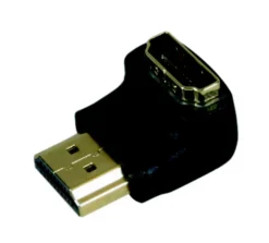 Adaptateur HDMI Mâle/Femelle angle Or Optex