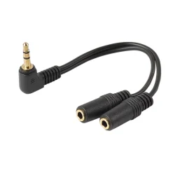Adaptateur Jack 3.5mm mâle / 2 x Jack 3.5mm femelle stéréo