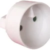 Adaptateur Mâle 6A en femelle 16A blanc