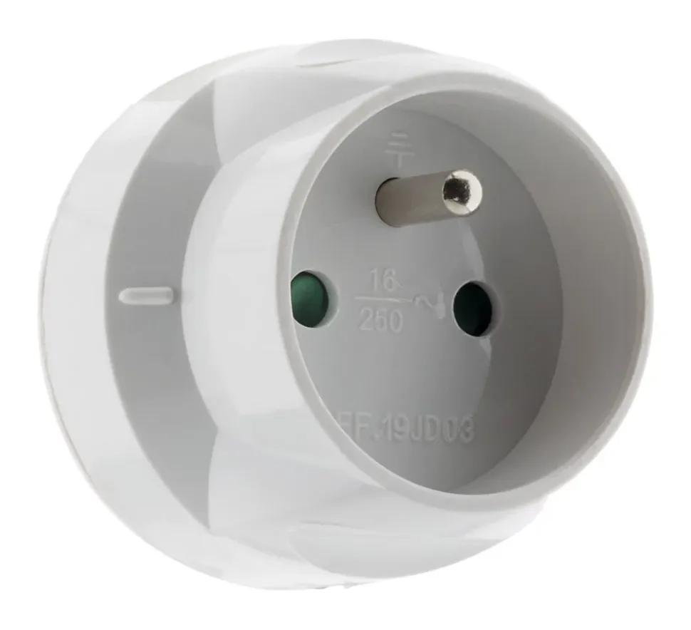 Adaptateur prise mâle 20A vers prise femelle 16A - Zenitech