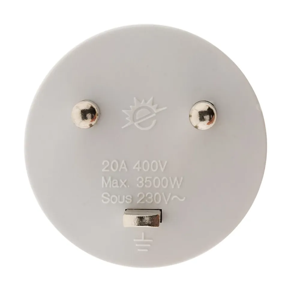 Adaptateur prise mâle 20A vers prise femelle 16A - Zenitech