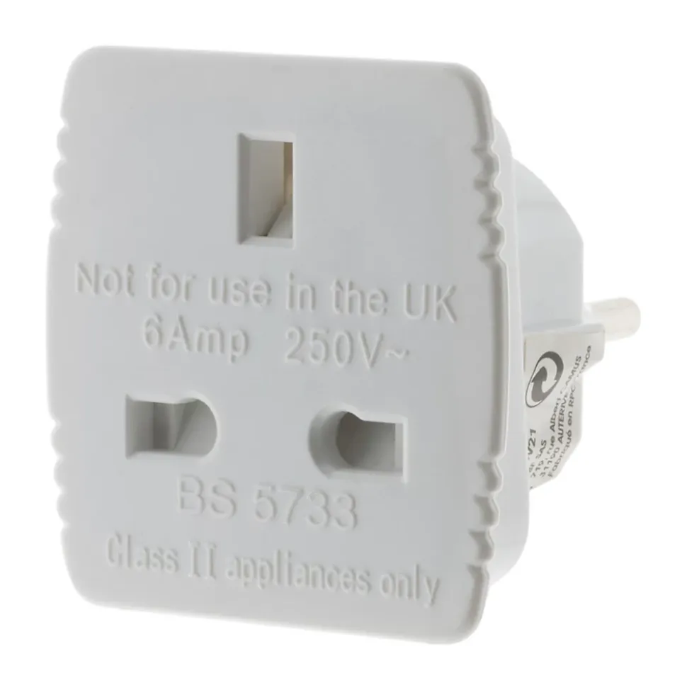 Adaptateur prise voyage France vers UK - Zenitech
