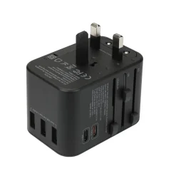 Adaptateur prise voyage universel - 5 ports USB - Voltman